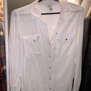 Button down with gold buttons